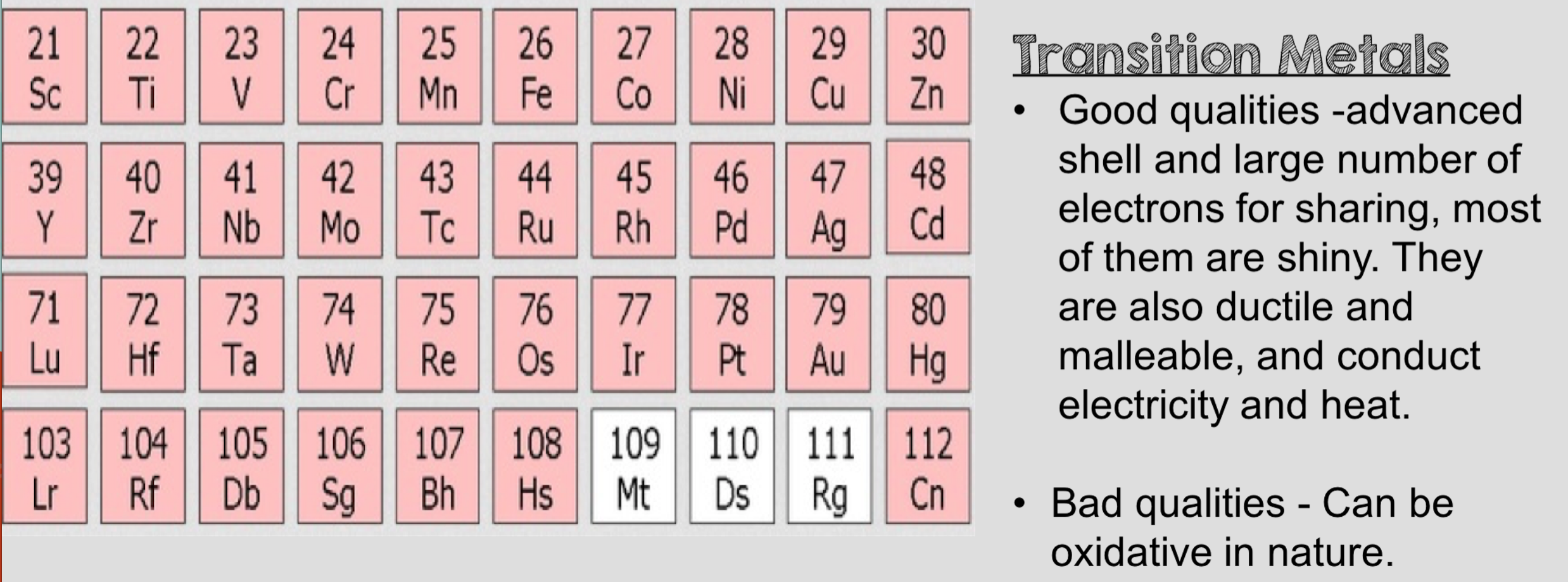 Periodic Table Group 1 Classification
